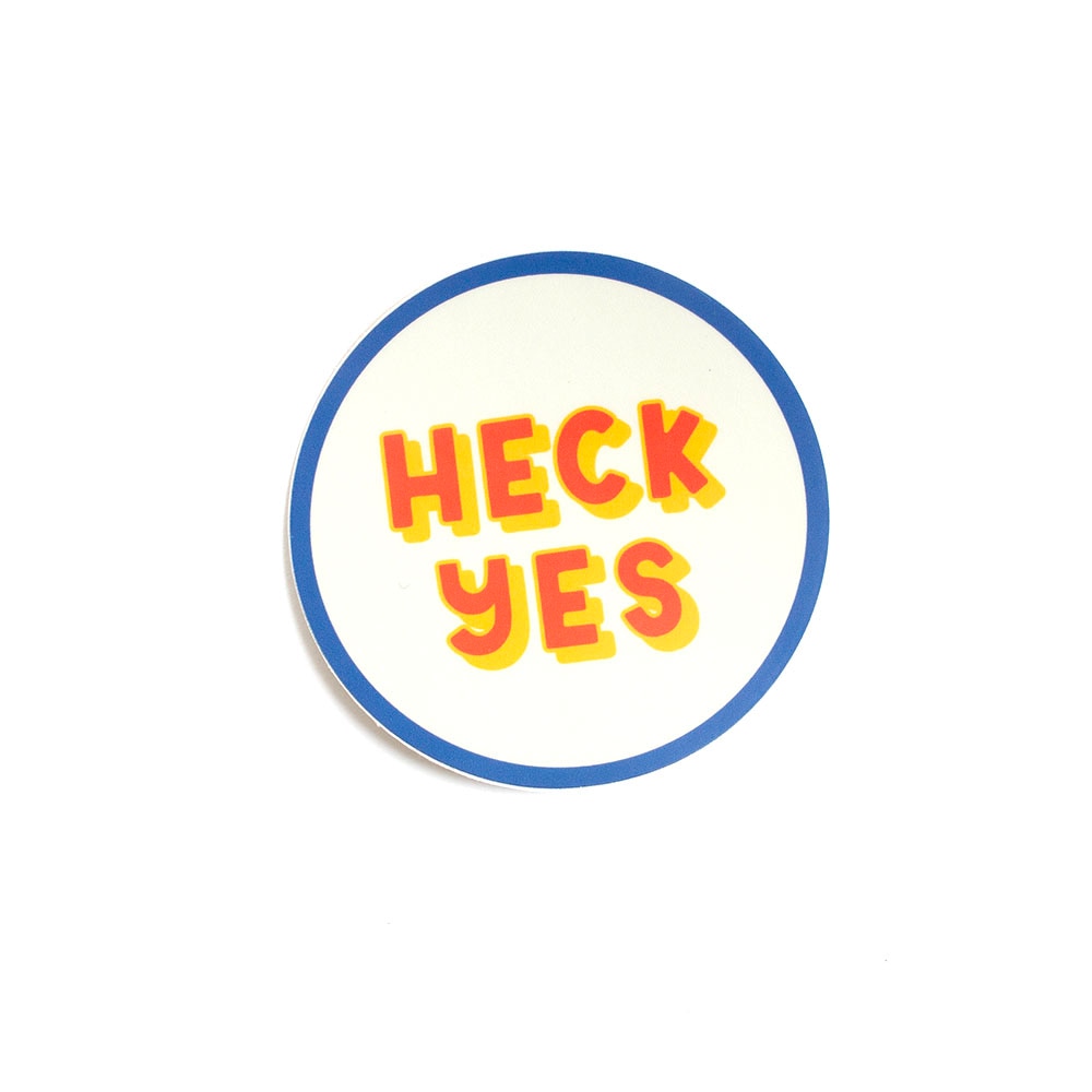 Stickers Northwest, Stickers, Art & School, 3", Heck Yes!, 608447